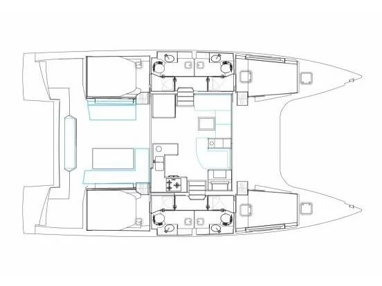 Nautitech 46 Fly (Angie) Plan image - 8