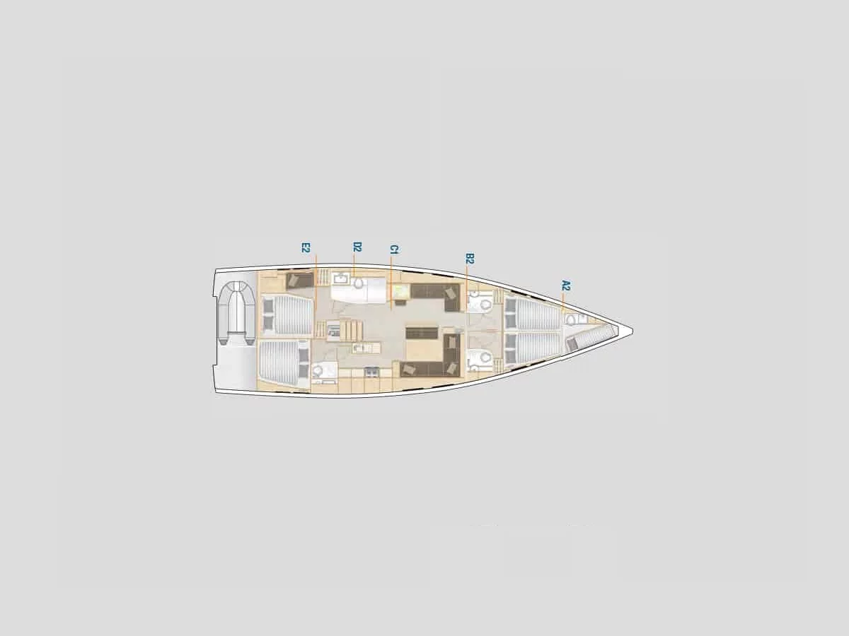 Hanse 548 (Ellora) Plan image - 27