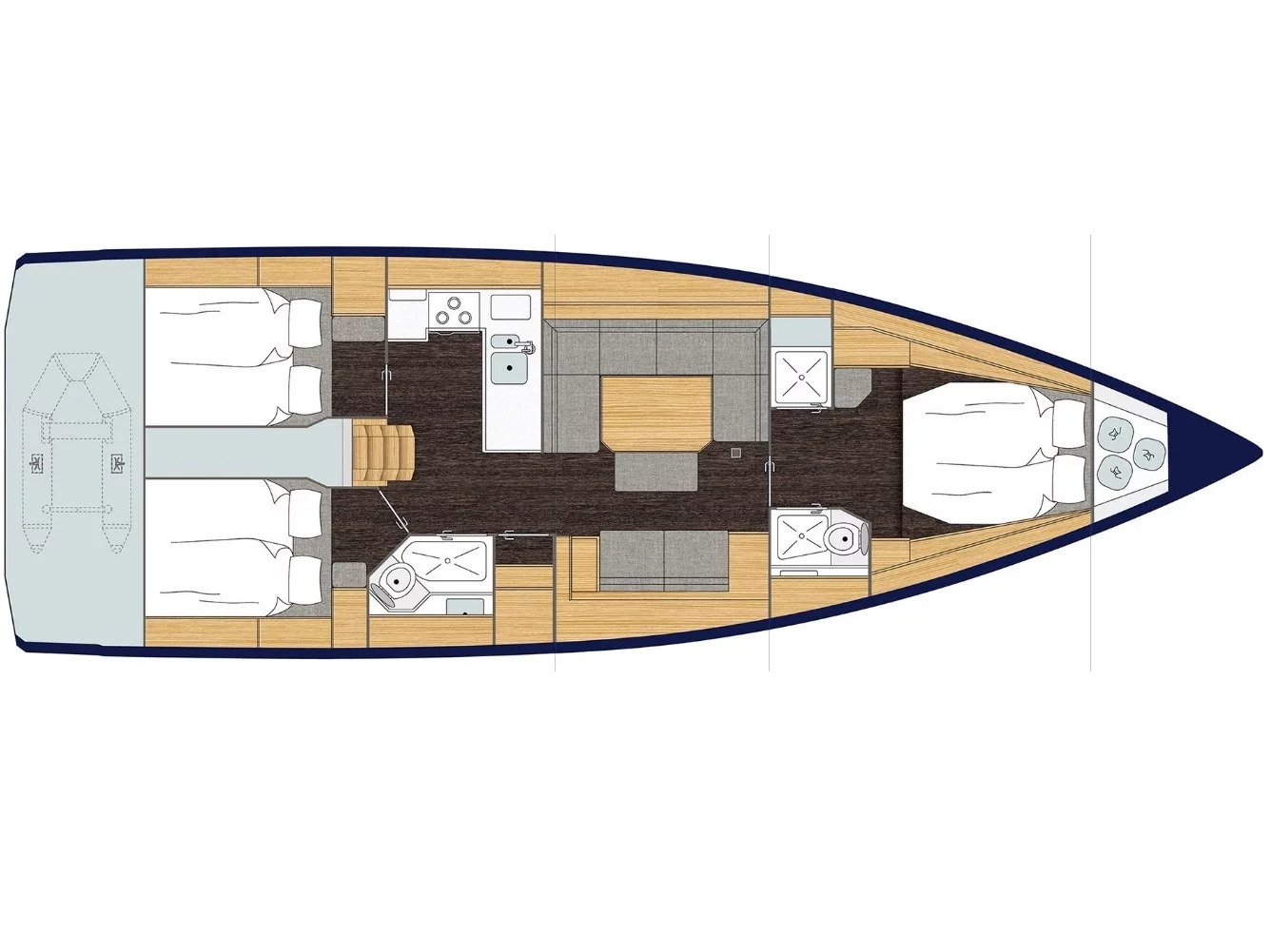 Bavaria C45 (Blue Monkey) Plan image - 5