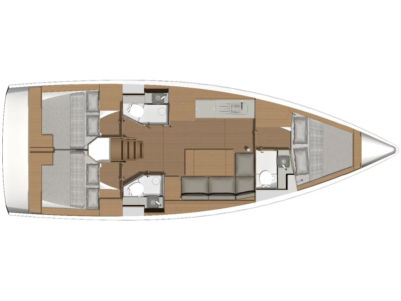 Dufour 390 (La Luz) Plan image - 23