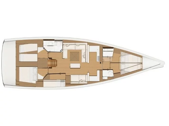 Dufour 520 Grand Large (Malù) Plan image - 1