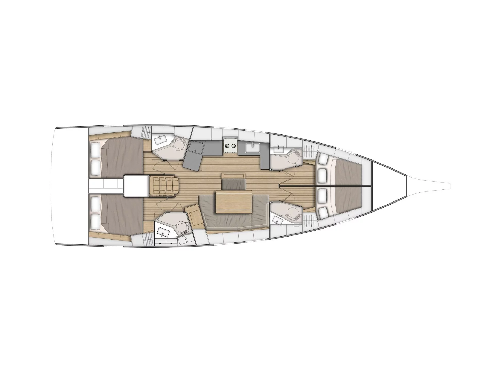 Oceanis 46.1 (First Kiss) Plan image - 3