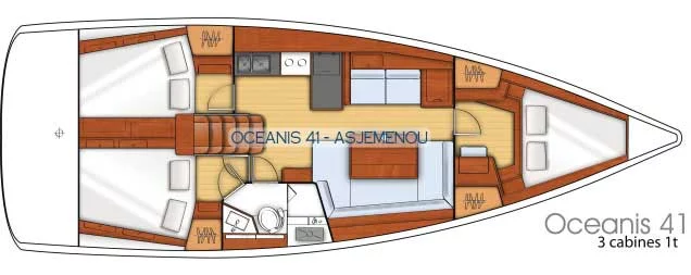 Oceanis 41 (Asjemenou)  - 3