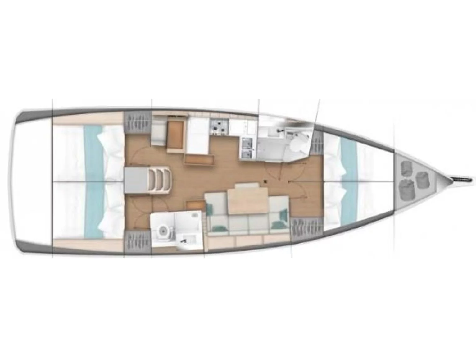 Sun Odyssey 440 (Corcho XIII) Plan image - 1