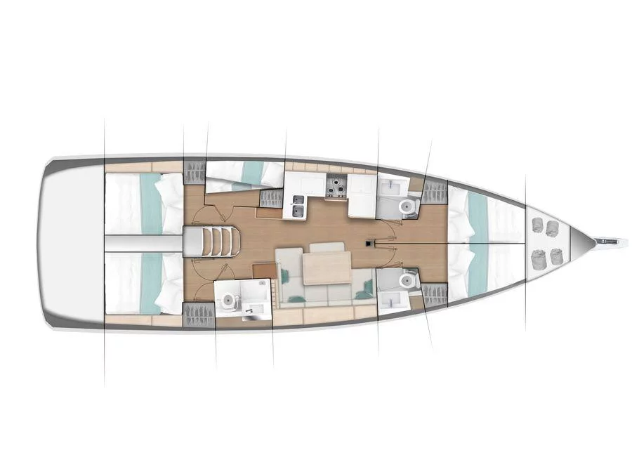 Sun Odyssey 49 (Corcho XIV) Plan image - 2