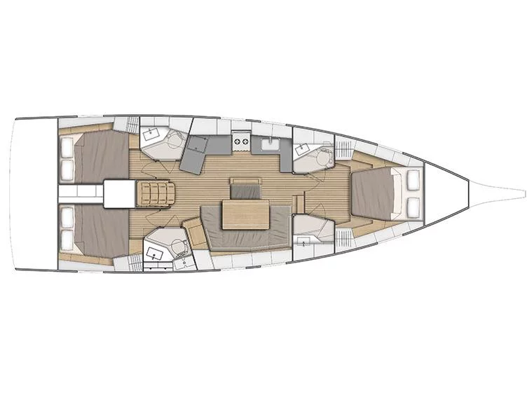 Oceanis 46.1 (3 cbs) (Kebiwan) Plan image - 2
