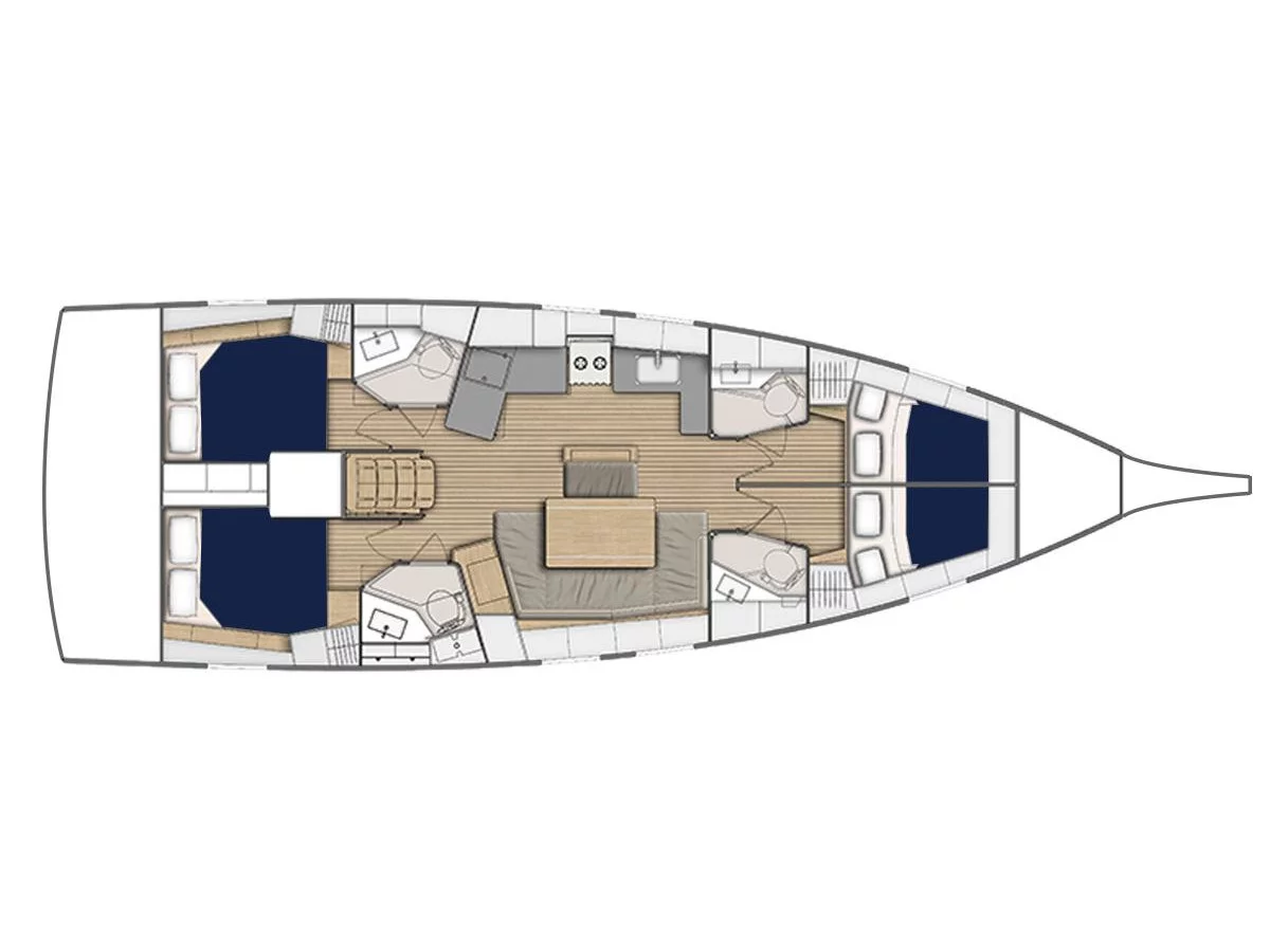 Oceanis 46.1 () Plan image - 4