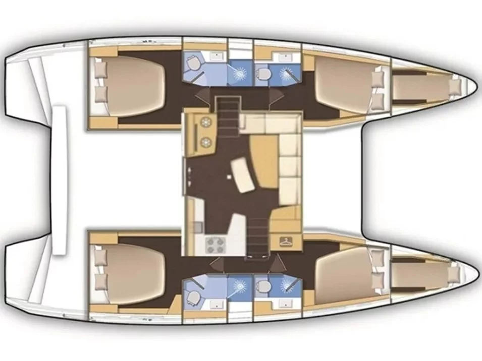 LAGOON 46 (Theloulisa) Plan image - 4