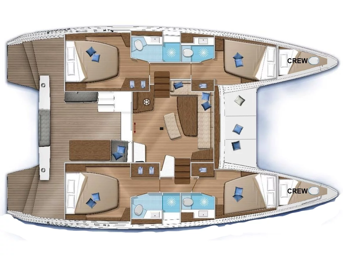 Lagoon 42 (Sea Wolf) Plan image - 1