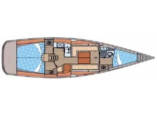 Elan 434 Impression 1 (Alboran XXIV Cocomaluco (Majorca)) Plan image - 8