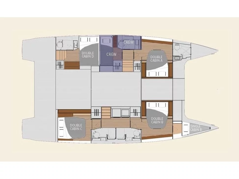 Fountaine Pajot - Saona 47 (Crewed "Alegria") Plan image - 19