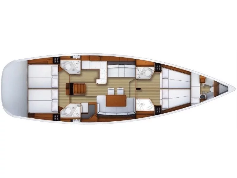 Jeanneau 53 (Mocha II) Plan image - 1