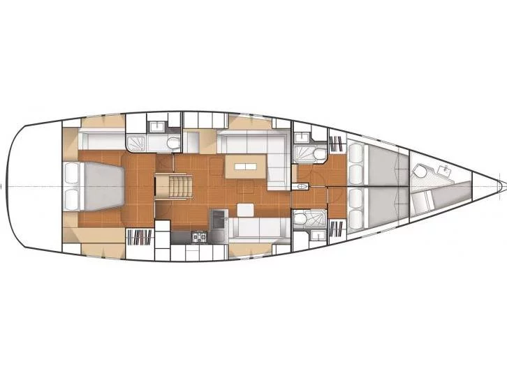 Hanse 545 (MAE) Plan image - 2