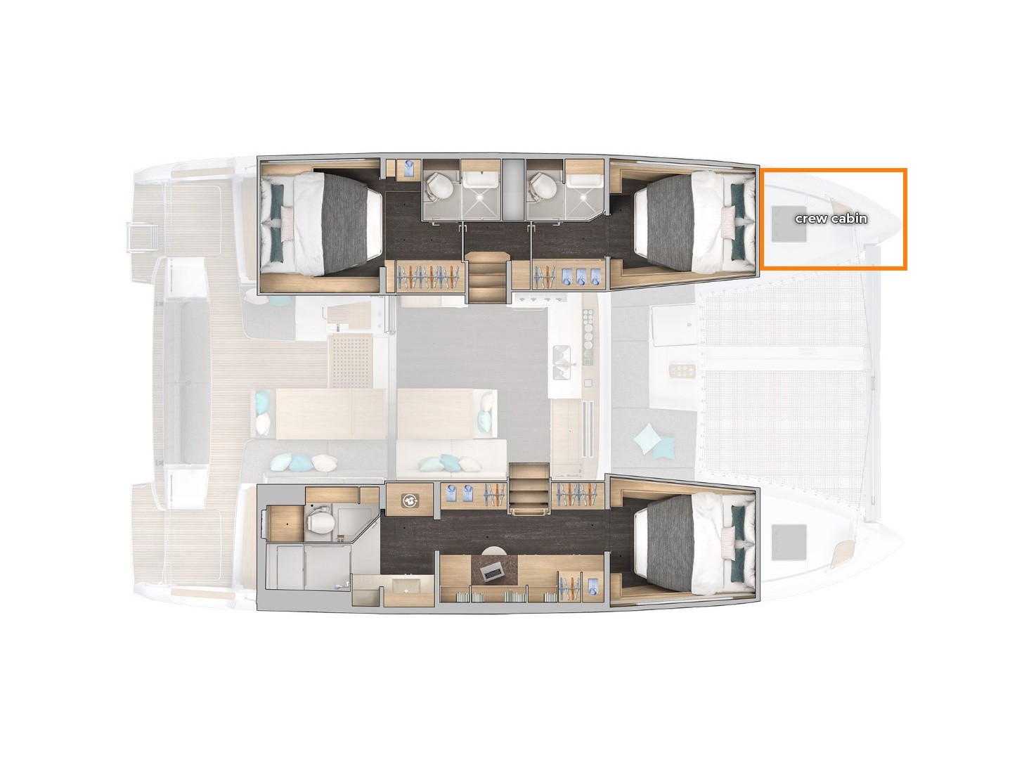 Lagoon 43 owner's version — photo 7