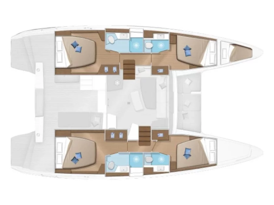 Lagoon 42 (FREE SPIRIT) Plan image - 1