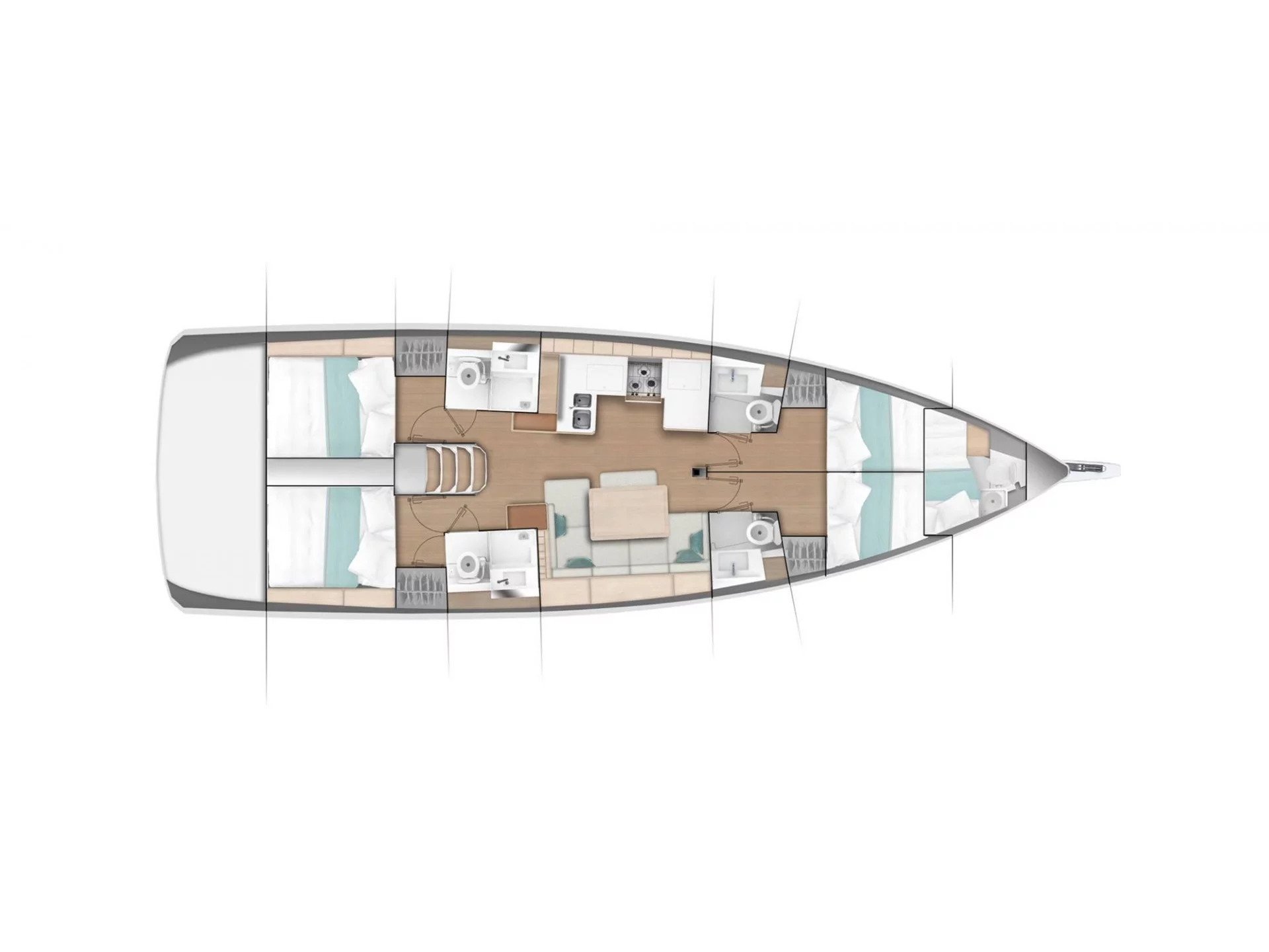 Sun Odyssey 490 GEN & (Capt. Jack Sparrow) Plan image - 9