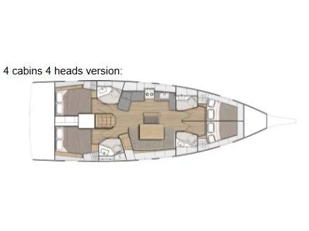 Oceanis 46.1 (Aurora) Plan image - 13