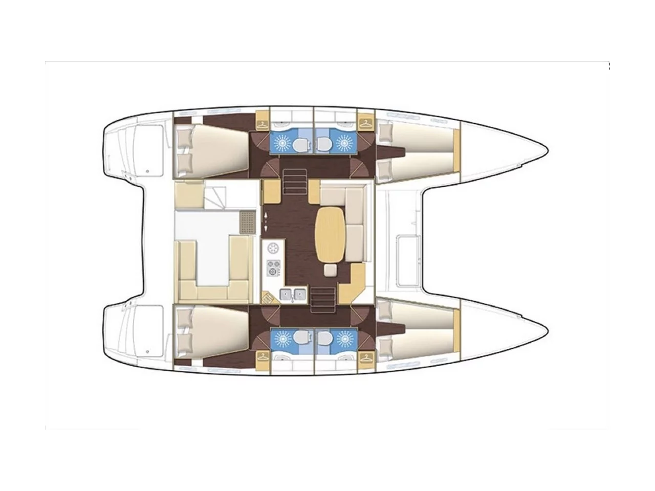 Lagoon 400 S2 (AQUADANCER) Plan image - 13