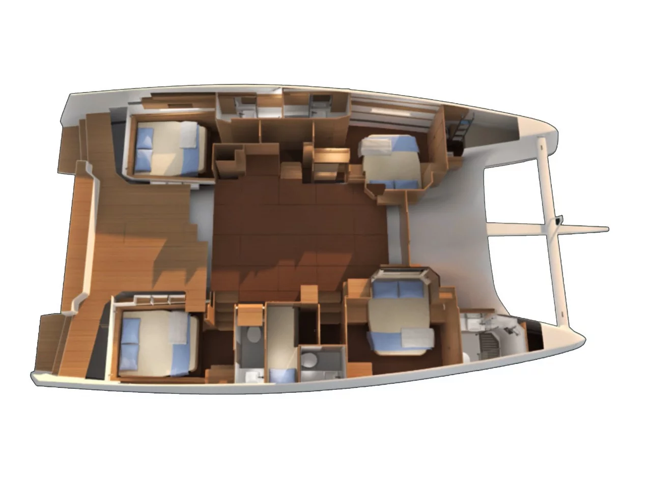 Dufour Catamaran 48 5c+5h (Lublu) Plan image - 22