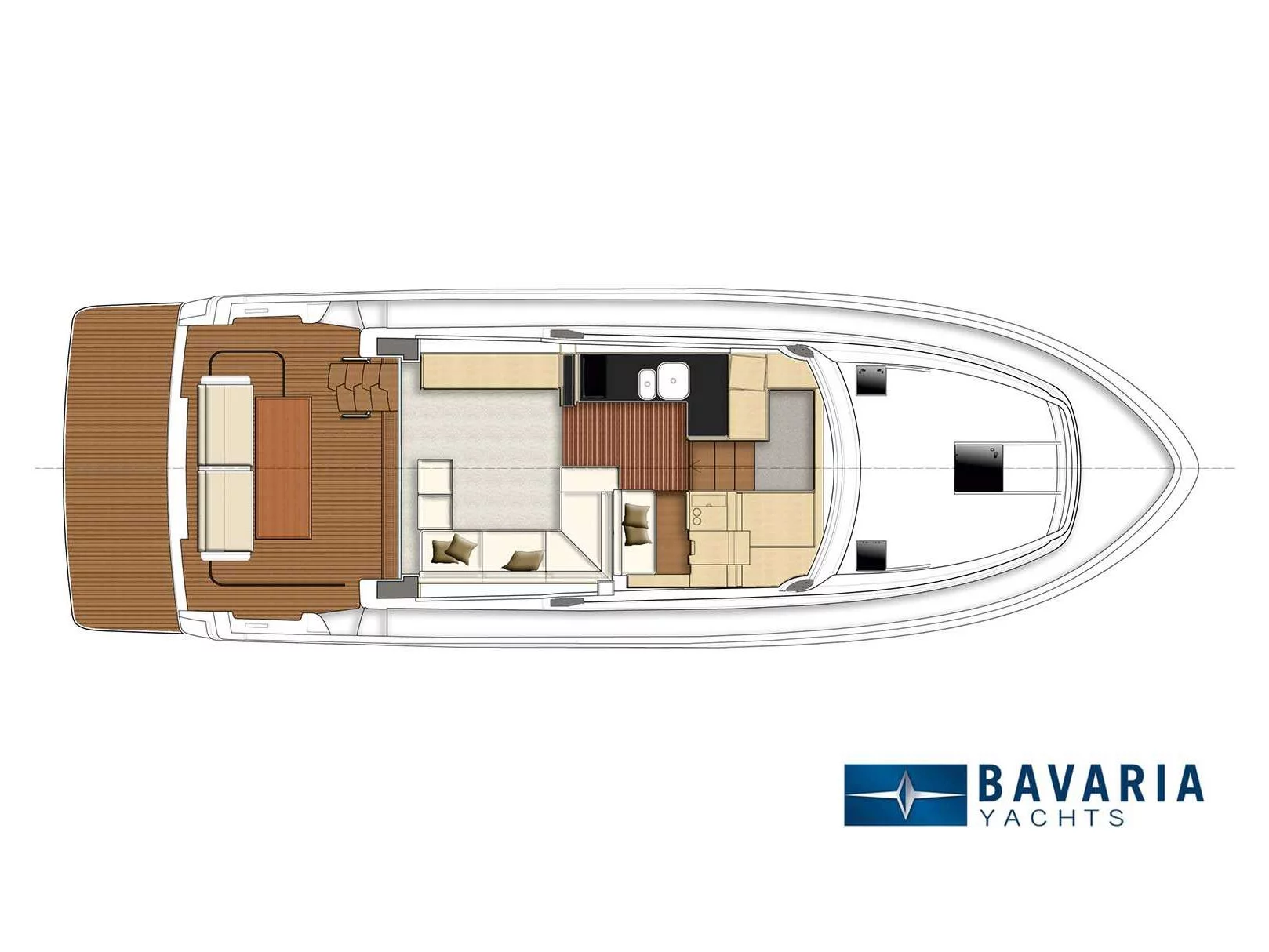 Bavaria Virtess 420 Fly (Sunrise) Plan image - 35