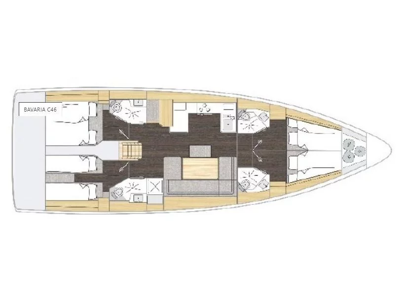 Bavaria C46 (SMARAGDA) Plan image - 2