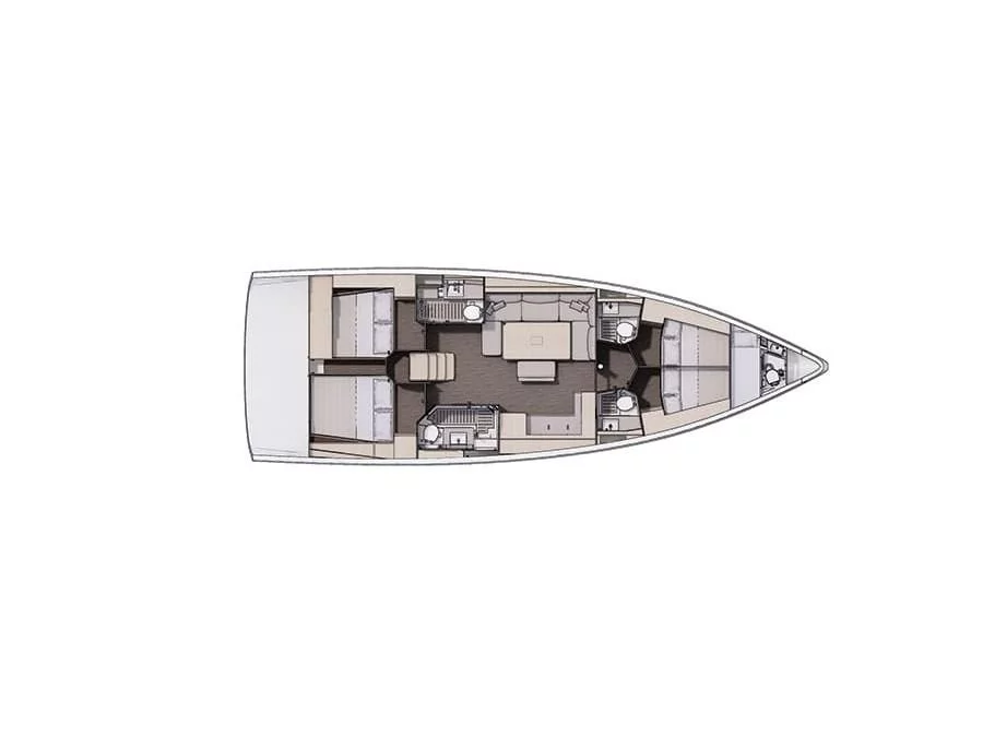 Dufour 470 GL (Iside) Plan image - 1