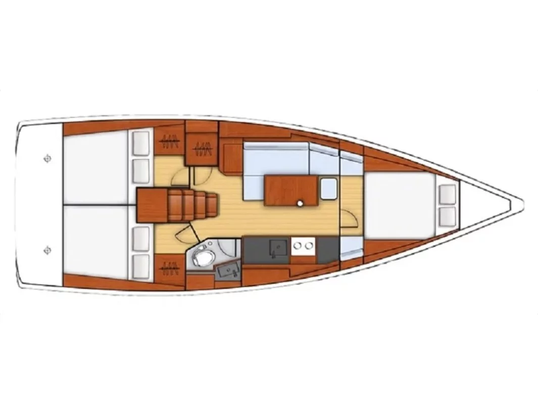 Oceanis 38 (Zografia) Plan image - 2