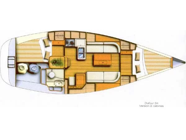 Dufour 34 Performance (Tomboy) Plan image - 4
