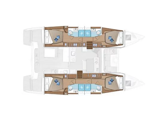 Lagoon 46 4+1 (Pepe (crewed) SATURDAY) Plan image - 11