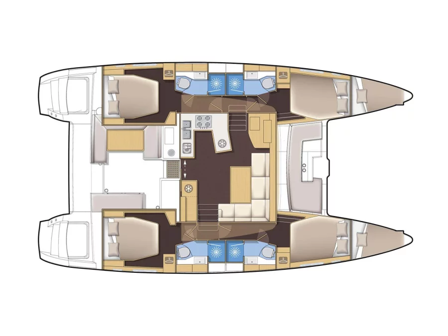 Lagoon 450 Fly & GEN. (Buena Suerte) Plan image - 8