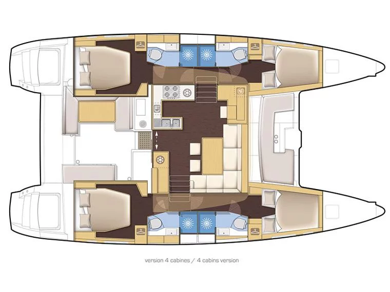Lagoon 450 (DOUBLE TROUBLE II) Plan image - 12
