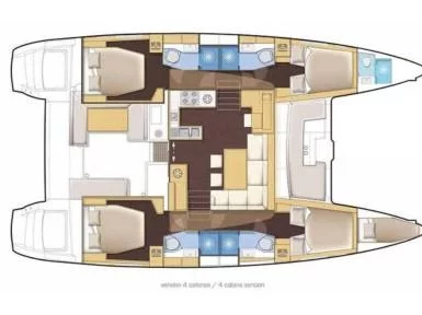 Lagoon 46 (Blue Moon) Plan image - 123