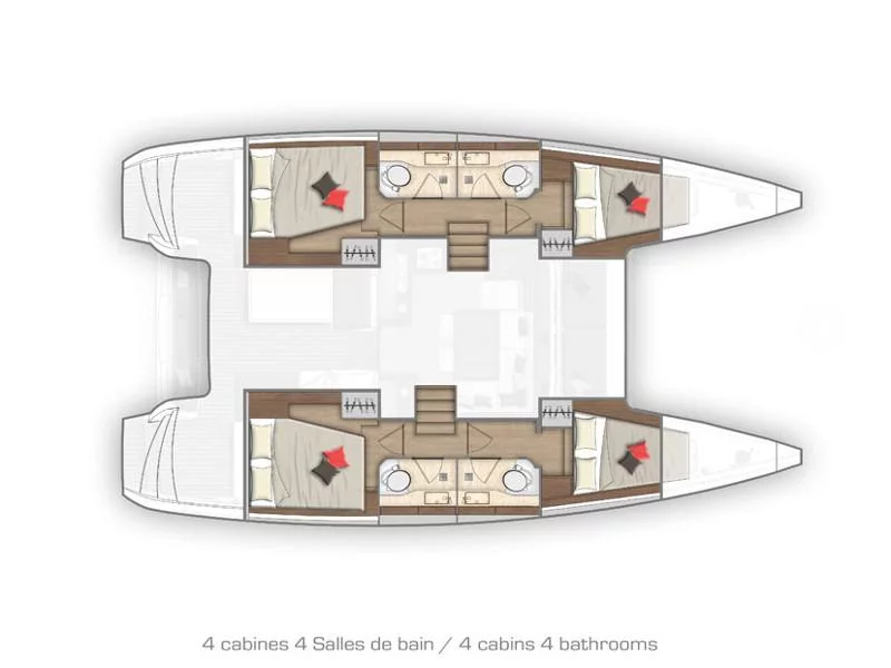 Lagoon 40 (MONARCH 2020 (air condition, )) Plan image - 17