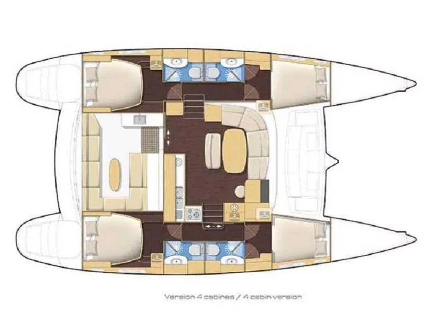 Lagoon 450 Fly (NEMO45) Plan image - 1