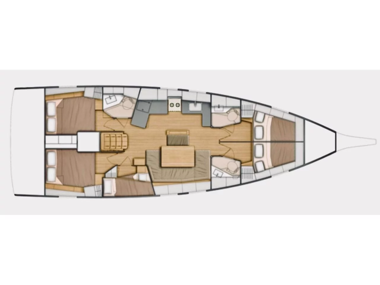 Oceanis 46.1 (COOKIE) Plan image - 22