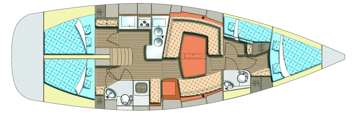 Elan 434 Impression (Aquaholic) Plan image - 1