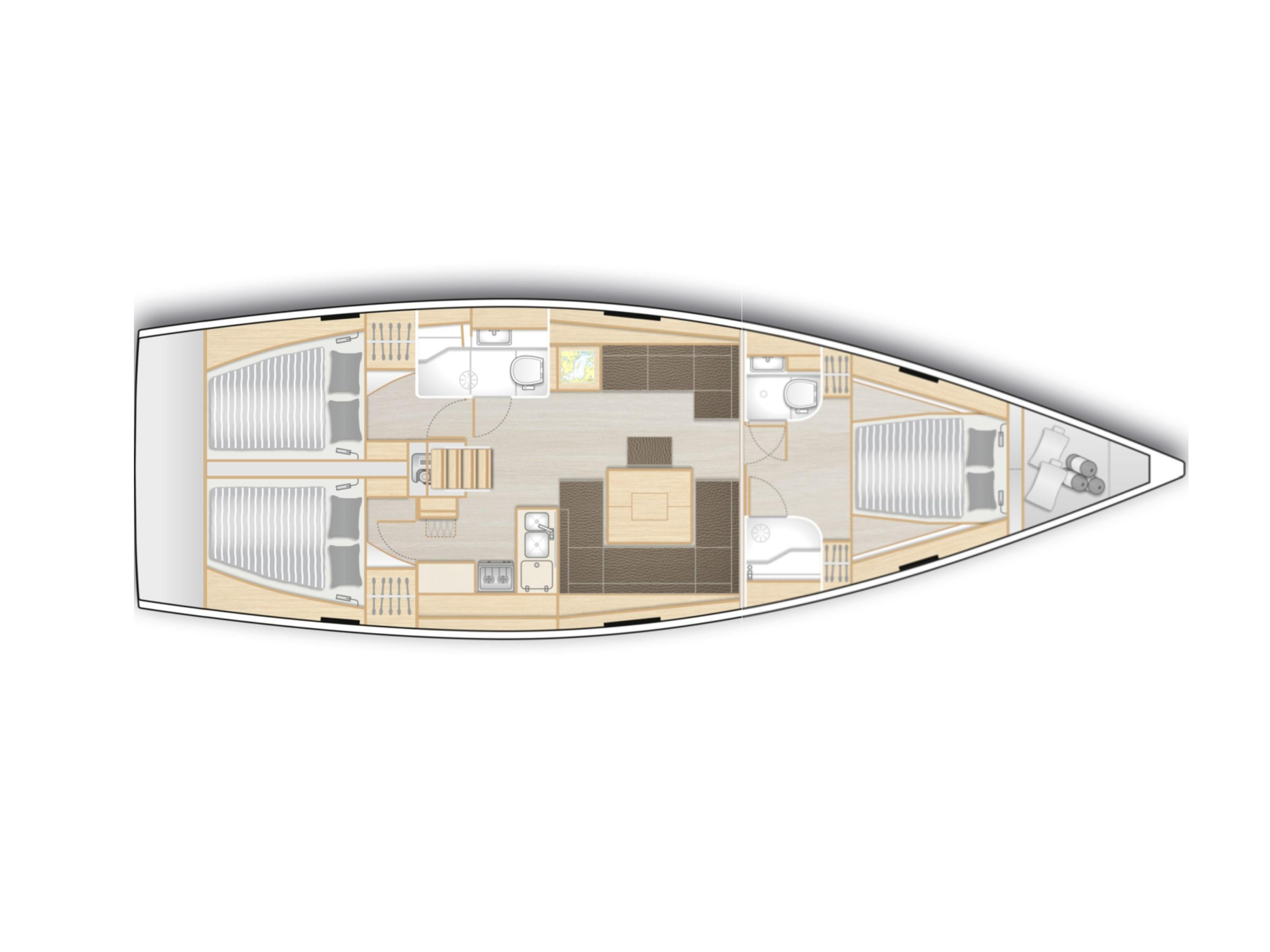 Photo #16 - Hanse 458-Owner Edition LUX (GEN, AC, WATERMAKER) (Kalimera) en Lavrion - 17881
