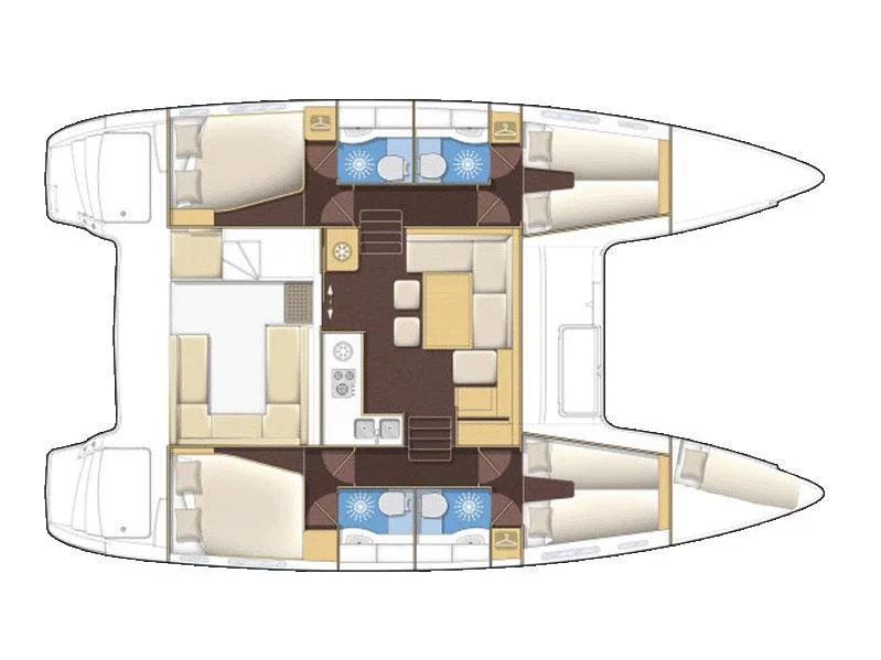 Lagoon 400 S2 (CHRISTINA I) Plan image - 4