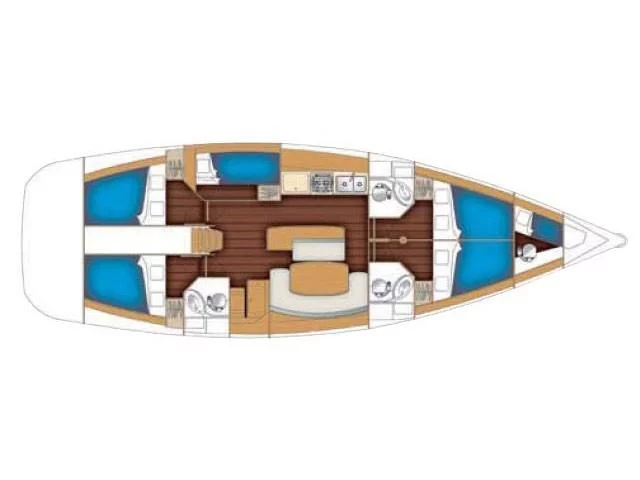 Beneteau Cyclades 50.5 (Christina (Pax 12)) Plan image - 8
