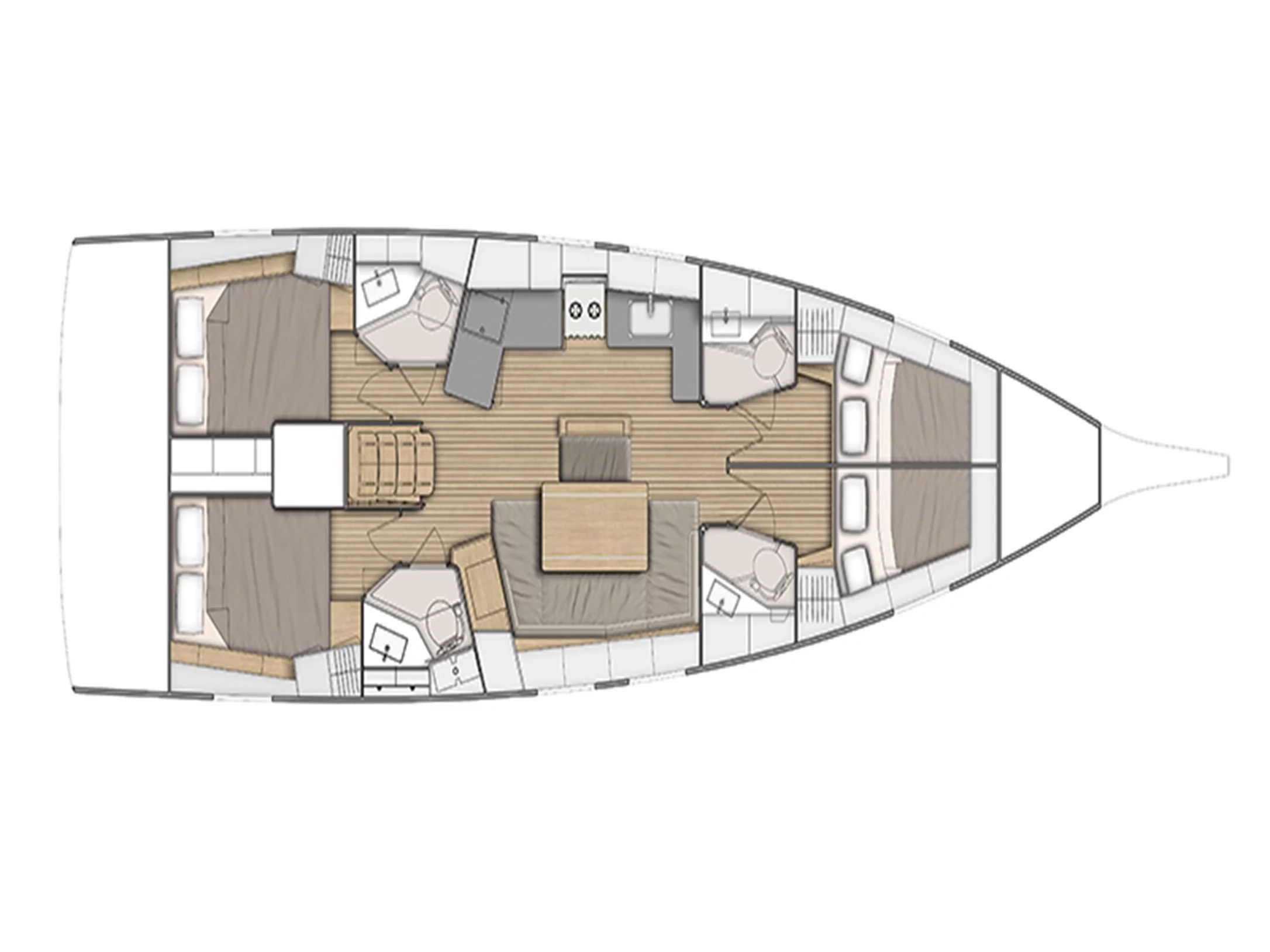 Oceanis 46.1 (Aeolian Melody) Plan image - 7