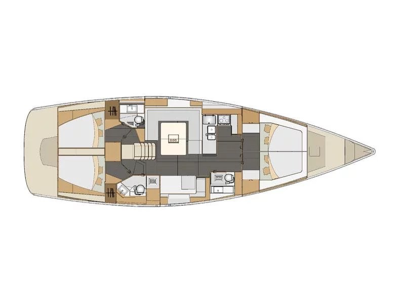 Elan 494 Impression (Marina) Plan image - 1