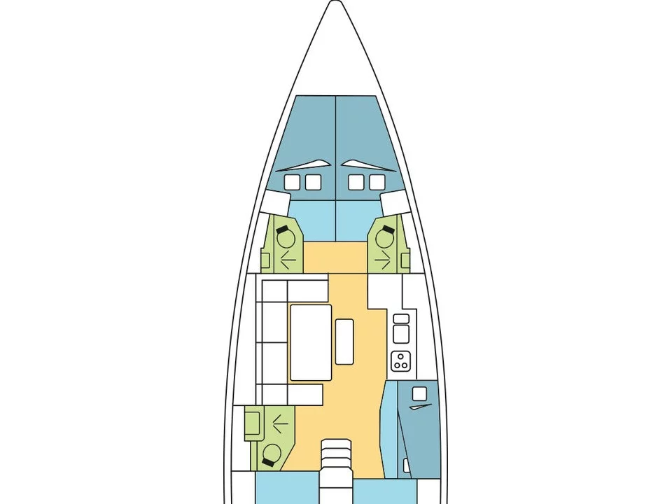 Dufour 460 (Nishane) Plan image - 7