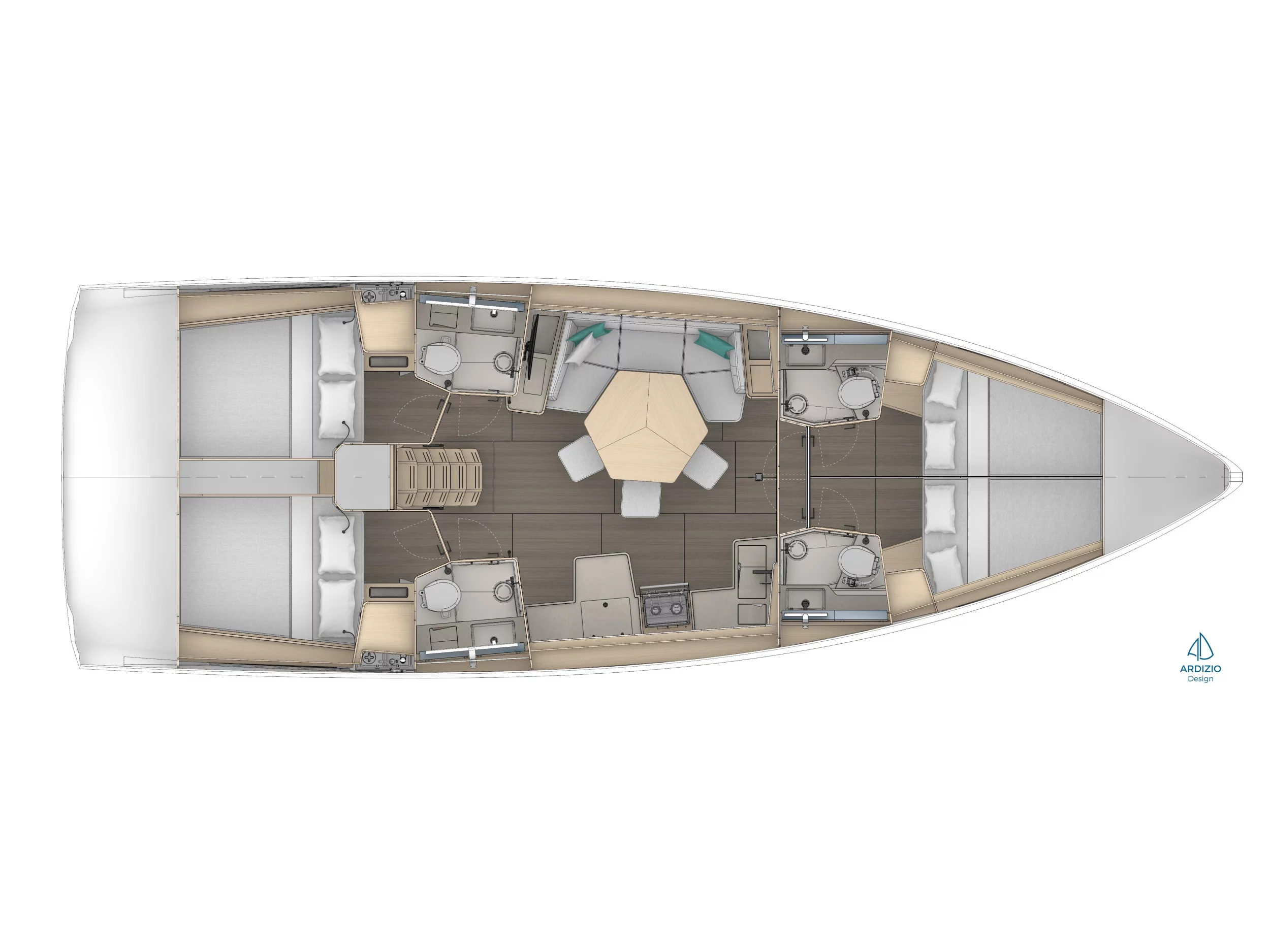 Dufour 44 () Plan image - 7