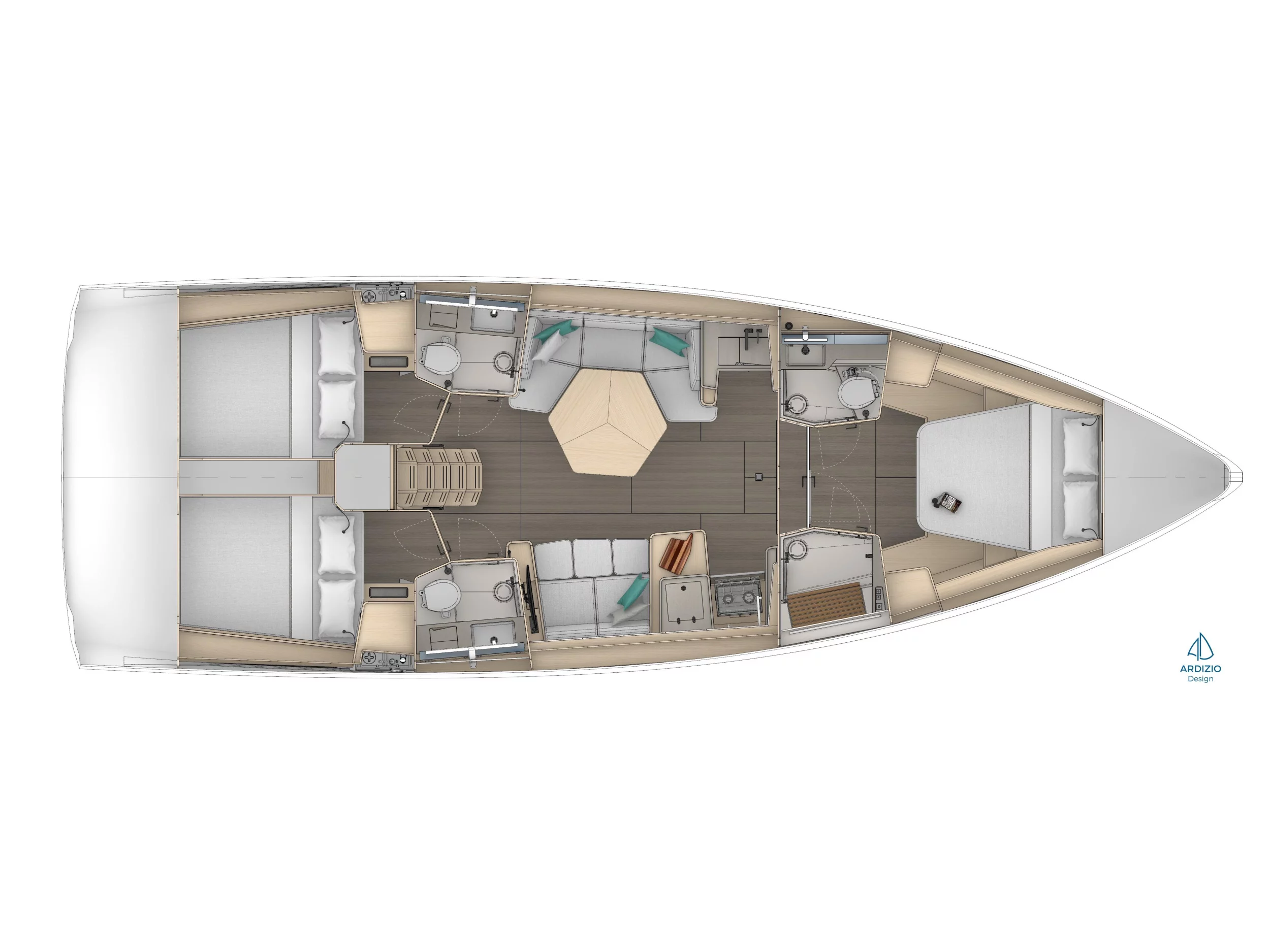 Dufour 44 () Plan image - 5