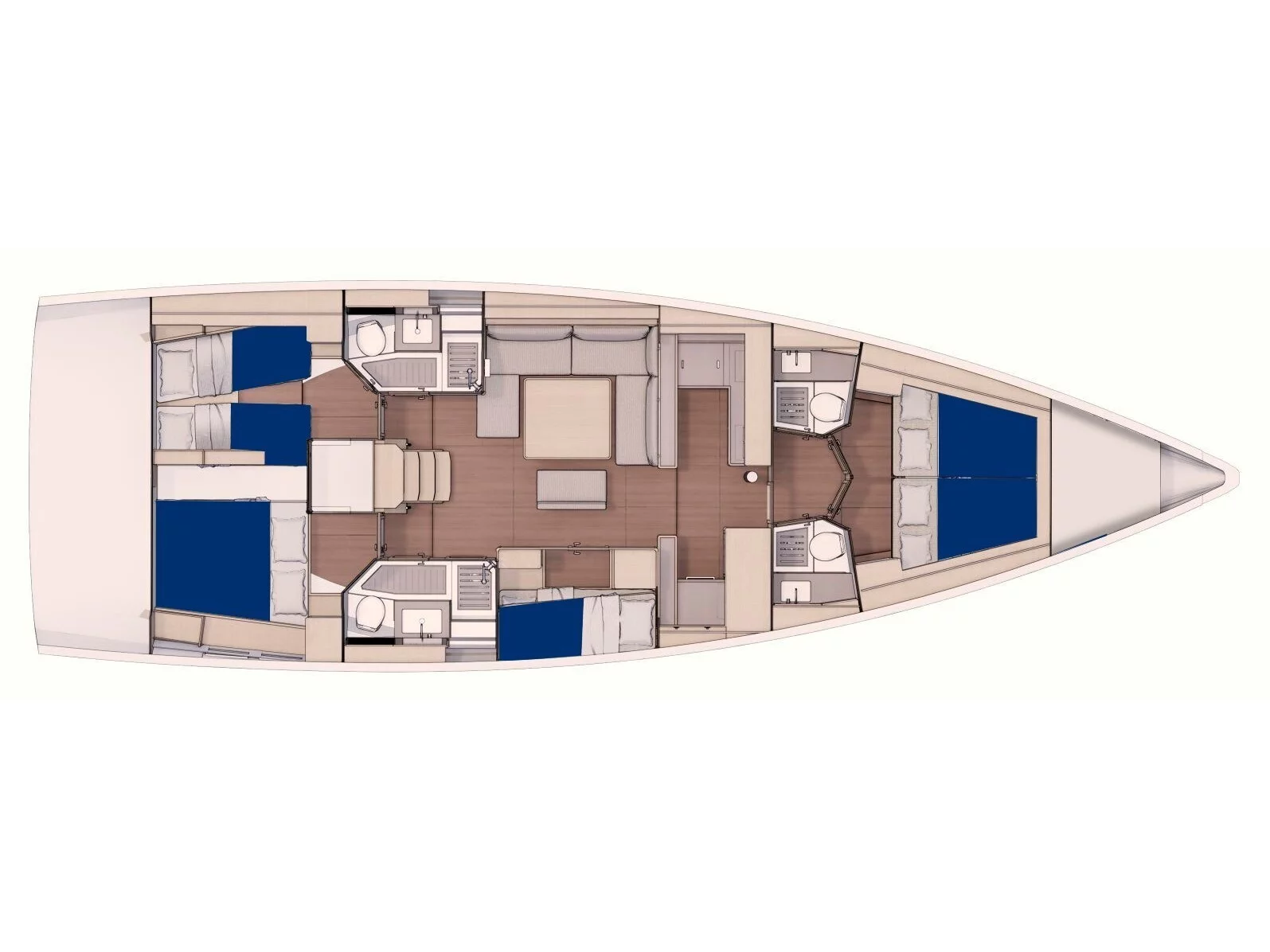 Dufour 530 () Plan image - 2