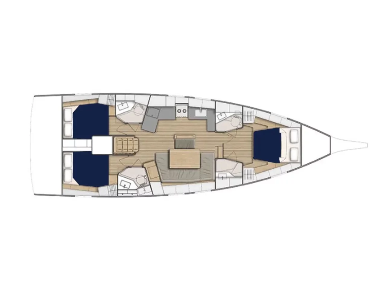 Oceanis 46.1 () Plan image - 8