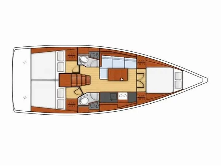 Oceanis 38.1 (Zeus) Plan image - 2