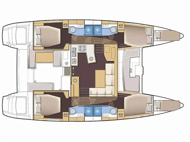 Lagoon 450 F (LILITH) Plan image - 1