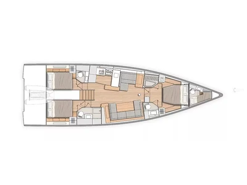 Beneteau 54 (Eve One) Plan image - 5