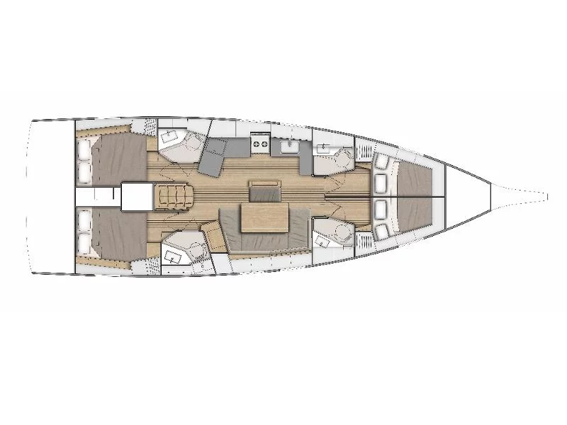 Oceanis 46.1 - 4 cab (NEMO) Plan image - 10